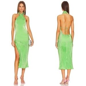 L'IDEE Soiree Klum Gown in Neon Lime